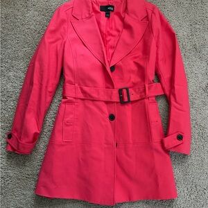 Mango MNG Women's Vibrant Pink Trench Coat